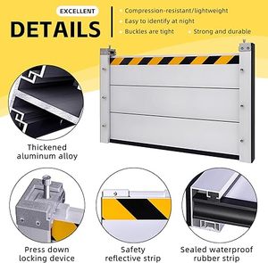Penghalang Banjir Reflektif Tahan Korosi dari Paduan Aluminium Berkekuatan Tinggi dengan Ukuran yang Dapat Disesuaikan untuk Pengendalian Banjir di Perumahan - Product Image 3