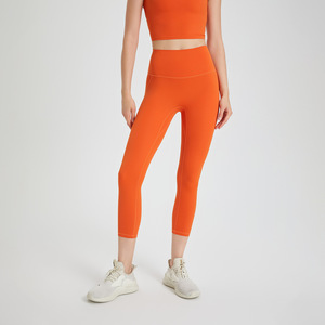 Women High Waist Butt Lifting <b>Capri</b> Yoga <b>Leggings</b> Elastic Waist Breathable 4 Way Stretch Cropped Pants Pilates Gym Workout - Product Image 2