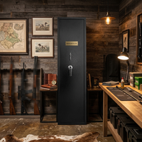 Armoire de rangement murale en métal épais pour armes à feu et munitions avec serrures à clé – Vente en gros