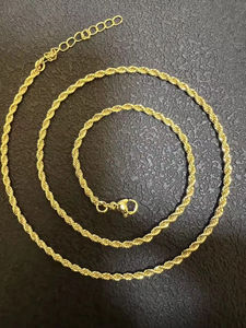 Collar de Cadena de Acero Inoxidable Chapado en Oro de 18K, Diseño de Martillo, Moderno y Personalizado, para Hombre y Mujer, Regalo para Fiestas y Festivales - Product Image 6