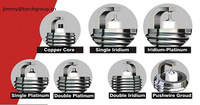 Bougie d'allumage de voiture K6RTC de remplacement pour BKR6EY BKR6E C9YC FR7DC FR7DC2 K20PR-11