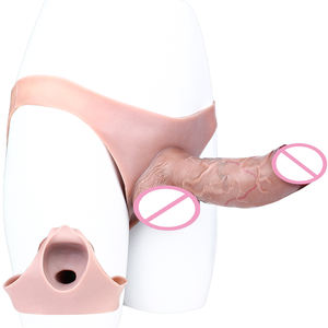 FAAK Wearable <span class=keywords><strong>Silicone</strong></span> Male Strap-On Hollow Dildo Realistischer Penis Extender für Männer Verzögerung Ejakulation Adult Silikon Sexspielzeug - Product Image 1