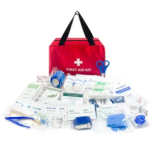 factory small home emergency medical multi-function nylon survival bag and convenient first aid kit with supplies