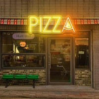 Enseigne néon LED Pizza, impression UV, pour équipe sportive, cave de fan, salle de jeux, man cave, bar, pub, boîte de nuit, décoration murale