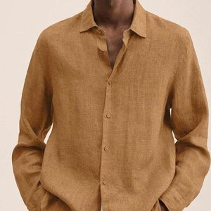 Nuove camicie da uomo primaverili camicia con bottone a maniche lunghe a maniche lunghe per camicetta <span class=keywords><strong>maschile</strong></span> Sexy top polo da uomo - Product Image 3