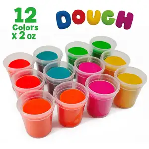 Super Soft Clay play dough set 12 Cores Fluffy Slime Mix Baking Making Supplies Modelagem Light Weight Air Dry Playdough Kids Toy