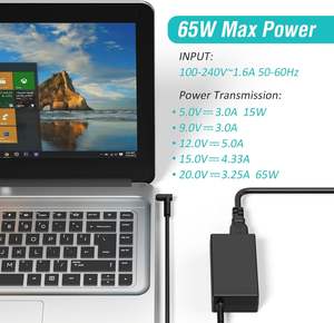 อะแดปเ<span class=keywords><strong>ต</strong></span>อร์แล็ปท็อป 65W 19.5V 3.33A หัวเสียบ 4.5*3.0 มม. รองรับ OTP QC3.0 <span class=keywords><strong>ชาร์จ</strong></span>เร็ว <span class=keywords><strong>สาย</strong></span><span class=keywords><strong>ชาร์จ</strong></span>แบบยืดหดได้ สำหรับ <span class=keywords><strong>Pavilion</strong></span>/X360/Envy Series - Product Image 4
