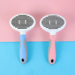 新しいデザインの楕円形のプッシュ理髪クリーニングペット脱毛コーム - Product Image 1