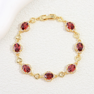 <span class=keywords><strong>Bracelet</strong></span> pour femme en fer et zircon, élégant, de luxe léger, motif cœur et amour, design de niche haut de gamme, super scintillant VL790 - Product Image 3