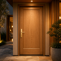 Porte en bois MDF insonorisée moderne personnalisée, résistante à l'eau, minimaliste, pour l'intérieur et l'extérieur, porte d'entrée pour maison, bureau, appartement