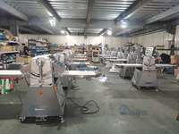 Machine à pâte automatique de type table pour la fabrication de beignets, mini laminoir à pâte, équipement pour la margarine, ligne de production pour croissants