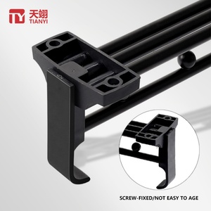Organizador de Armario Extraíble de Alta Resistencia de 250-500 mm con Separador de Bolas de Hierro y Rieles para Colgar Ropa - Product Image 3