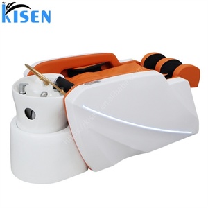 KISEN Nouveauté Mobilier de Salon de Beauté : Fauteuil de Lavage Capillaire Électrique avec Massage et Bac de Lavage pour Soins du Visage et Spa - Product Image 3