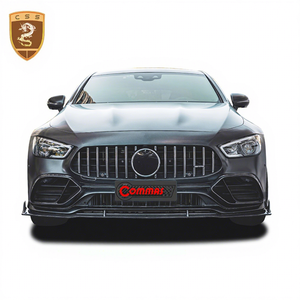 Kit carrosserie style Commas en fibre de carbone sèche pour AMG GT50 : Lame de pare-chocs avant, Cache d'admission d'air, Jupes latérales arrière - Product Image 1