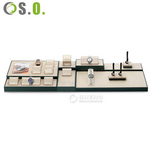 Wholesale High Quality Stands <b>Watches</b> Green <b>Gold</b> <b>Watch</b> Display Holder Custom <b>Watch</b> Display Set - Product Image 3