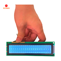 Modul LCD Karakter 20x2 Kustom FSTN HD44780 Kompatibel 8-Bit Paralel 5.0V Lampu Latar LED SMC2002H