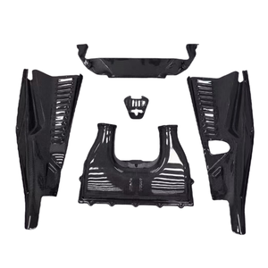 Geschikt Voor Ferrari 458 2009-2015 Opgewaardeerde Glanzende Droge Koolstofvezel Motorkap Set, Hoogwaardige 3K Droge Koolstofvezel - Product Image 1