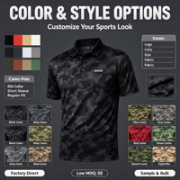 Polo de golf pour homme grande taille en tissu extensible à manches courtes, logo personnalisé, coupe étendue, marque privée, vêtements d'équipe de golf, vente en gros