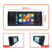BM 5 Series X5 E53 E39 M5 Central Control Display Grand écran de tableau de bord avec connexion TV-USB de navigation CarPlay intégrée