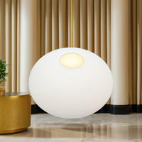 Pantalla de Lámpara de Vidrio Opalescente Globe, Estilo Tradicional Moderno Europeo, Hecha a Mano, Resistente a Altas Temperaturas, para Hoteles y Hogares