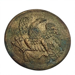ROUND EAGLE CARTRIDGE <b>BOX</b> SHOULDER BELT PLATE FROM 2nd CORPS LINES PLATE - Product Image 1
