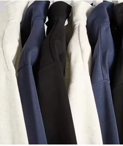 Custom Logo High Neck With Zipper Streetwear Men's Sweatshirts Quarter-Zip Hoodies for Streetwear and Gym Wear - Product Image 3