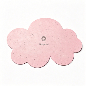 Carte en papier semence écologique en forme de nuage, logo personnalisé, estampage à chaud, papier plantable pour invitations de <span class=keywords><strong>mariage</strong></span> et cadeaux d'affaires - Product Image 3