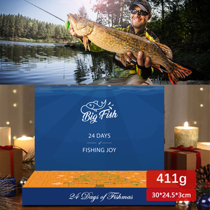 LUSHAZER Ensemble de leurres de pêche artificiels Cadeau de Noël Leurres Minnow VIB Spoon Lures Bass Trout Fishing Baits Kit for Anglers - Product Image 5