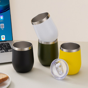 Ly giữ nhiệt du lịch 360ml (12oz) dành cho đồ uống, hai lớp chân không, thép không gỉ đen, thích hợp khắc laser - Khuyến mãi nóng - Product Image 3