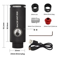 Traceur compact en alliage d'aluminium rechargeable et léger avec lumières LED UV pour l'airsoft et l'utilisation en extérieur