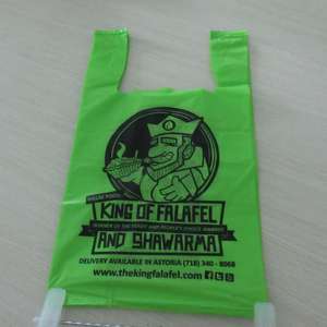 Bolsas de Compra Ecológicas de Plástico Reciclado con Asas Laterales y Logotipo Personalizado - Product Image 5