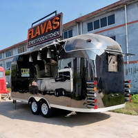 Carrito de Comida Callejero de Acero Inoxidable para Servicio de Comida Rápida, Uso Comercial Móvil