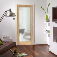 Portes intérieures contemporaines en bois massif avec section en verre et service de fabrication sur mesure