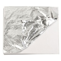 Feuille d'argent imitation de haute qualité de 16 cm, brillance miroir, anti-oxydation, pour plafond, meubles, Bouddha, murale, décoration d'ongles