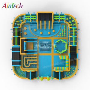 Bán chạy nhất khổng lồ nhảy lâu đài Inflatable chơi Thế giới trung tâm chơi khu vực lâu đài bouncy sân chơi trong nhà với Slide lớn - Product Image 3