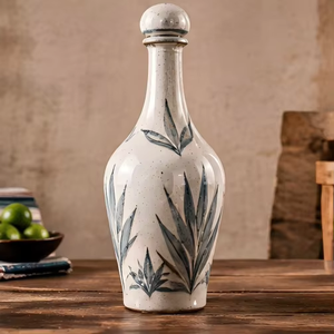 Botella <span class=keywords><strong>de</strong></span> Vino <span class=keywords><strong>de</strong></span> Cerámica Mate <span class=keywords><strong>de</strong></span> Lujo, 500 ml, Diseño <span class=keywords><strong>de</strong></span> <span class=keywords><strong>Agave</strong></span> Resistente a Altas Temperaturas, Forma Personalizada, <span class=keywords><strong>Licor</strong></span>, Fábrica OEM, Venta al Por Mayor - Product Image 6