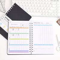 Bloc-notes à spirale avec index alphabétique personnalisé, mot de passe, format A6, bloc-notes pour réunion d'affaires, couverture en PP, cadeau pour usage au bureau