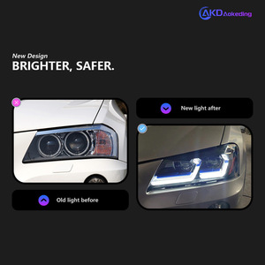 Faro Delantero <span class=keywords><strong>para</strong></span> BMW X3 F25 2010-2013, Conjunto <span class=keywords><strong>de</strong></span> Faro LED, Lente <span class=keywords><strong>de</strong></span> Encaje Directo, Sin Modificación <span class=keywords><strong>de</strong></span> Parachoques, Actualización <span class=keywords><strong>de</strong></span> Faro - Product Image 3