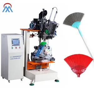 Meixin Machine à touffeter automatique à 3 axes Brosse de nettoyage de lit à main en plastique Brosse de plafond en forme d'éventail Machine de fabrication