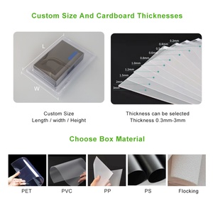ออกแบบตามสั่ง OEM ราคาถูก บรรจุภัณฑ์พลาสติกใส PVC PET แบบฝาพับ พิมพ์สีตามสั่งด้วย UV รวดเร็วด้วย CAD - Product Image 5