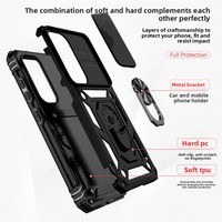 Compatible avec l'étui de téléphone S26 Ultra avec fenêtre et support anneau