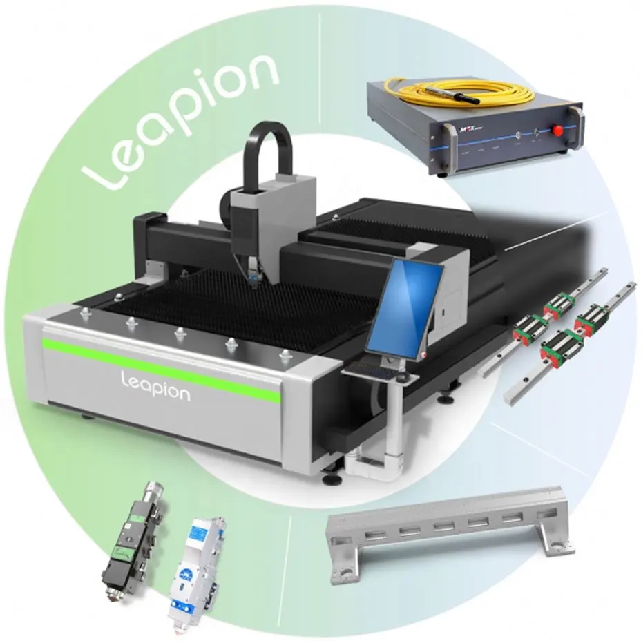 Leapion máquina de corte a laser da fibra cnc, LF-3015E w potência laser 1000w