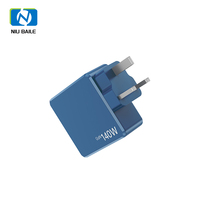 Cargador Rápido de 140W PD3.1/QC4.0 con 2 Puertos Tipo-C y 1 Puerto USB - Adaptador Universal de 100-240V para Teléfonos/Tabletas/Electrónicos (Ecológico)