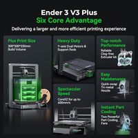 Nouvelle imprimante 3D Creality Ender 3 V3 Plus, vitesse élevée de 600 mm/s, taille d'impression 300 * 300 * 330 mm, imprimante 3D FDM
