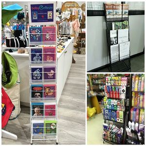 Espositore Moderno Autoportante per Giornali e Fumetti, Scaffale in Metallo per Riviste per Supermercati - Product Image 5