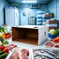 Boîte en carton ondulé personnalisée avec logo, enduite de cire, taille sur mesure, emballage étanche OEM pour aliments surgelés, expédition en chaîne du froid pour marques.