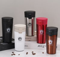 Tasse à café en acier inoxydable 304 à double couche en gros Tasse cadeau de voiture portable Logo personnalisable à des fins commerciales promotionnelles