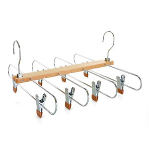 4 Layer 8 Clips Multipurpose Space Saver Folding Rack Magical Metal Hanger