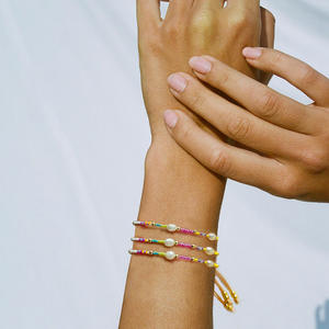 Pulsera tejida Moda Exquisita pulsera tejida de color perla de agua dulce natural para mujer Uionen 2290 - Product Image 1