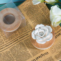 Vente chaude Rose céramique pierre parfumée suspendu plâtre arôme parfum diffuseur pierre
